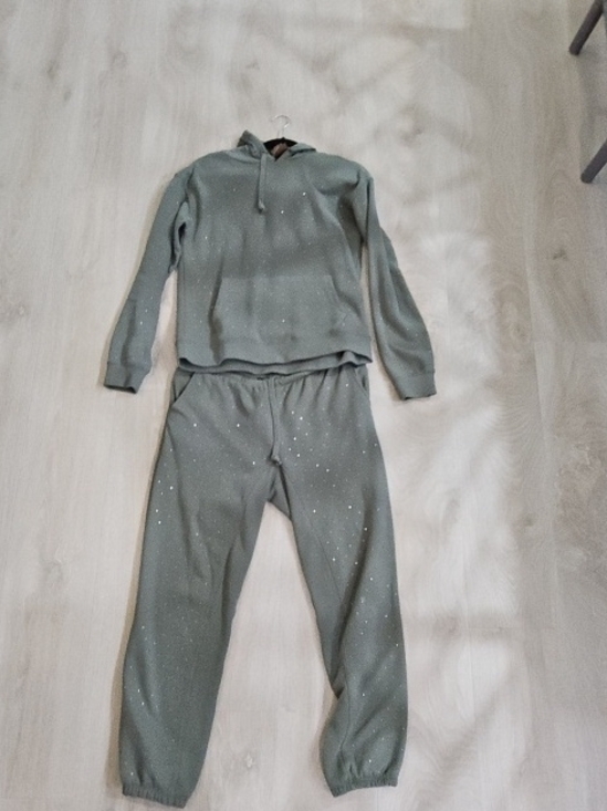 Generation Love Pants - Generation Love Olive Sparkle Jogger Set